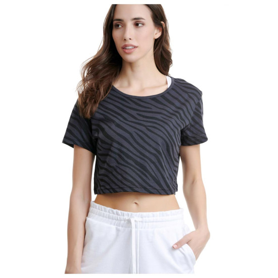 Bodytalk Γυναικεία κοντομάνικη μπλούζα crop